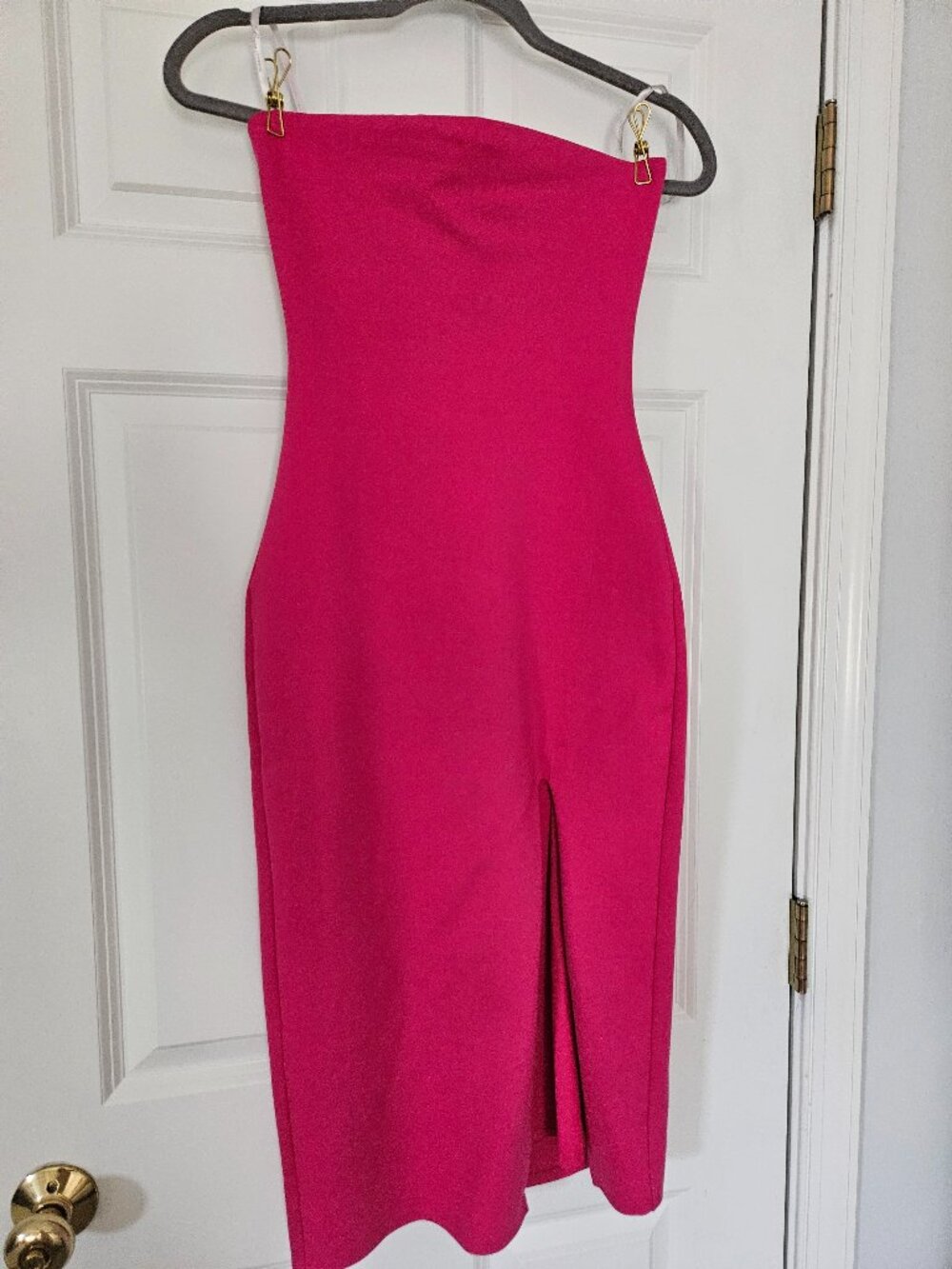 Lovers + Friends Pink Strapless Midi Dress XS